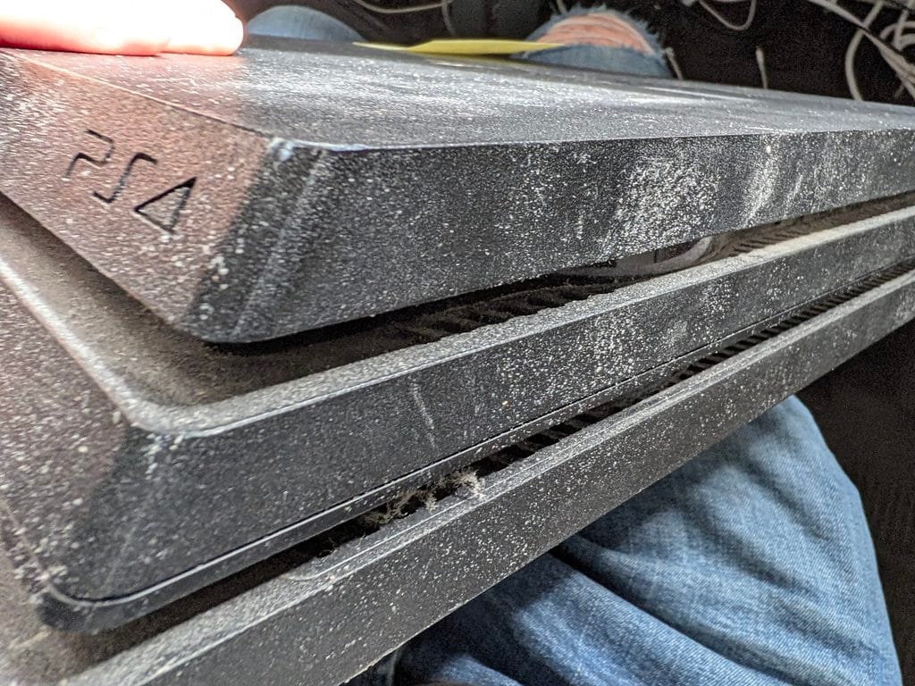 PS4 Console Overheating brought in for a deep clean in MArket Weighton